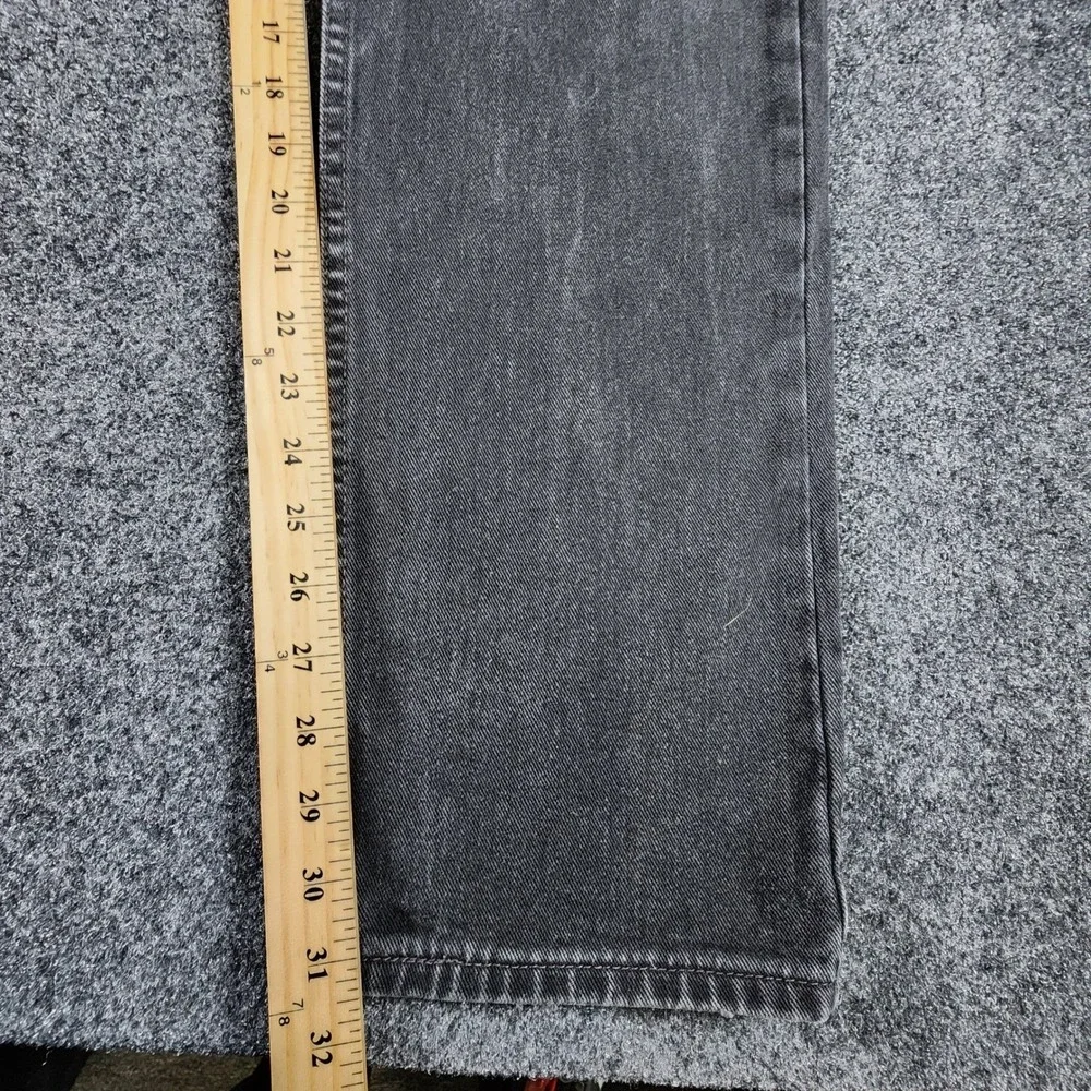 Vintage Levis 505 Mens 34x32 Faded Black Regular Fit Straight Leg Jeans USA Made